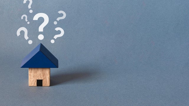 House Model with Question marks 