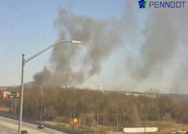 Tires burning in Philadelphia's Port Richmond neighborhood