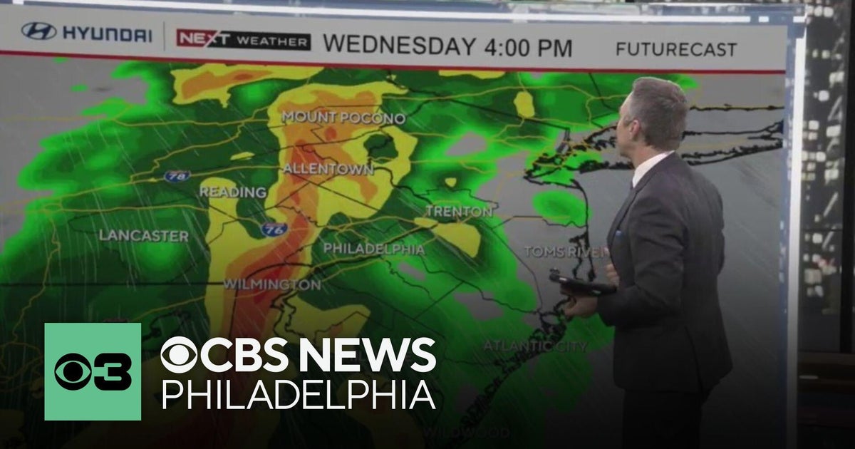 Timing Wednesday's severe weather in the Philadelphia region - CBS ...