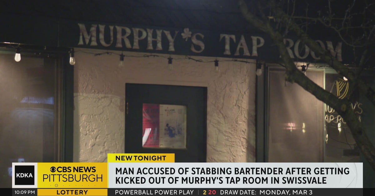 Suspect arrested after allegedly stabbing bartender - CBS Pittsburgh