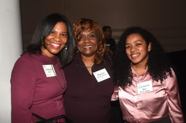People pose for a photo at the 2025 Take the Lead Greater Philadelphia annual gala 