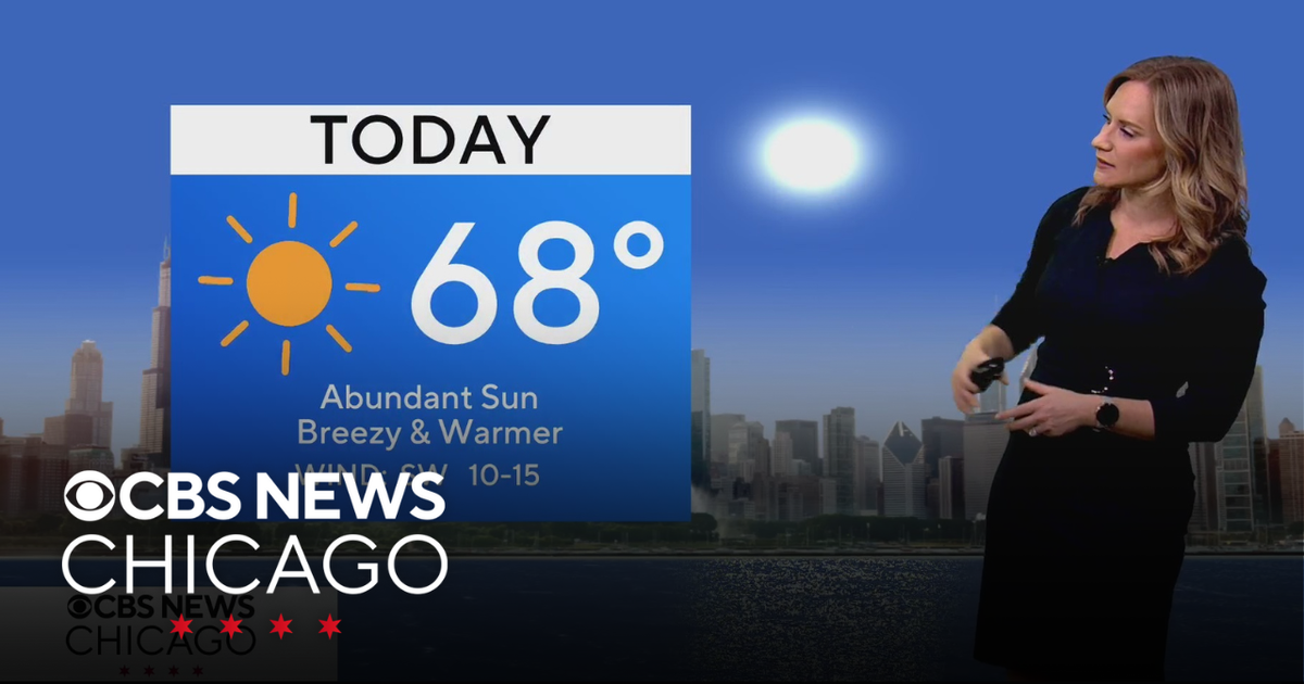 Highs in the upper 60s in Chicago with sunny skies - CBS Chicago