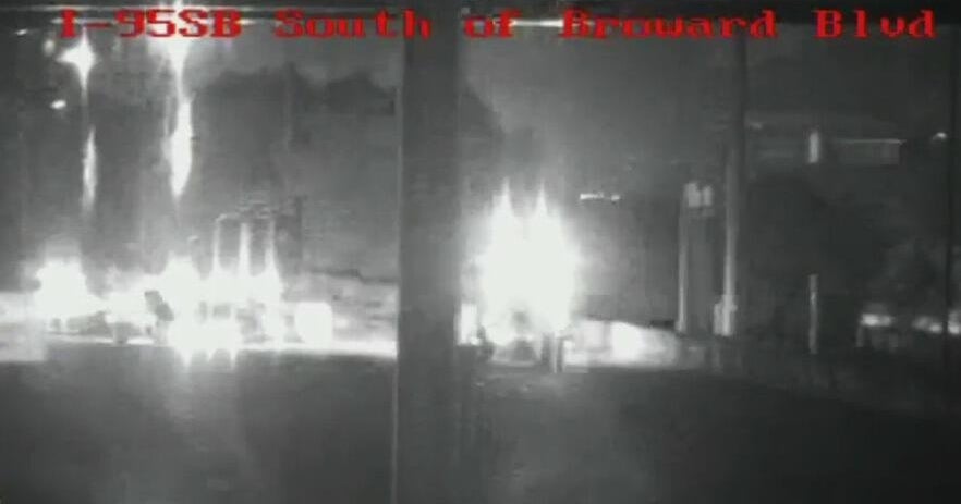Broward Boulevard ramp to southbound I-95 closed due to crash