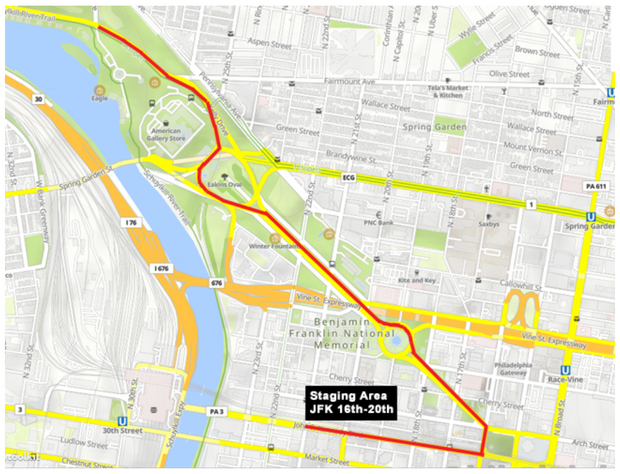 patricks day route map