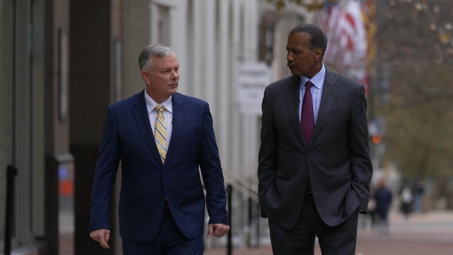Retired Gen. Glen VanHerck and Bill Whitaker 