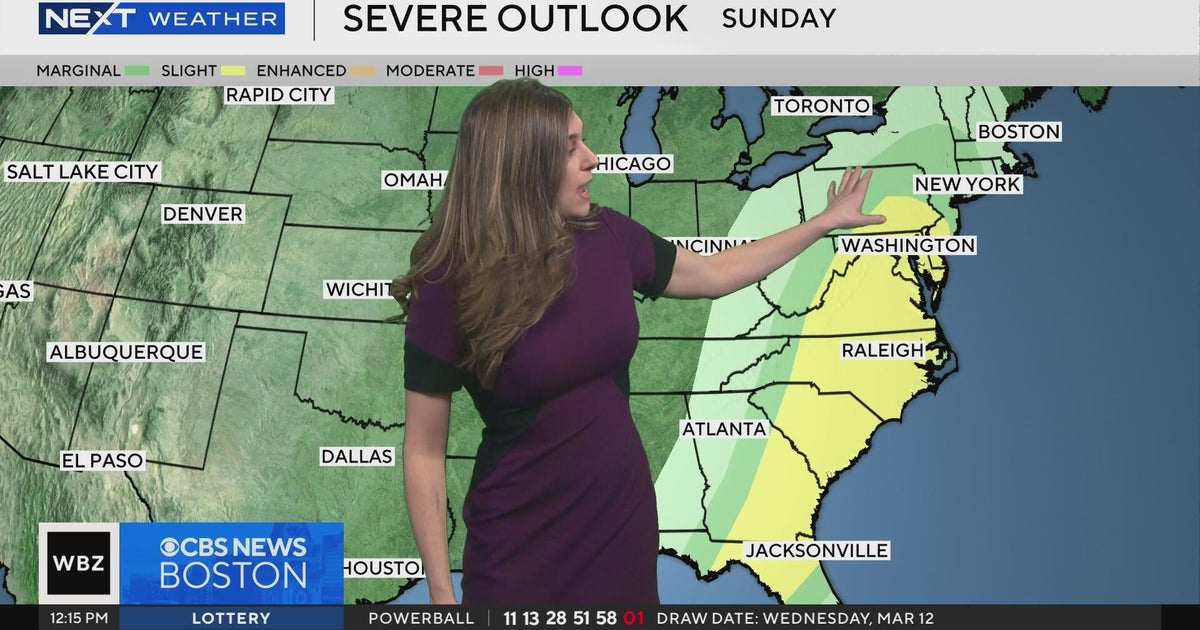 Next Weather: WBZ midday forecast for March 14 - CBS Boston