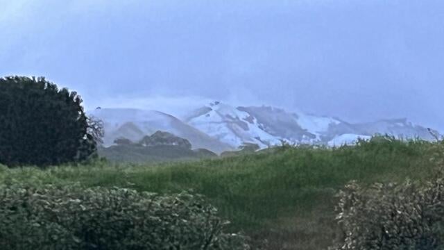 Bay Area Mount Diablo snow 