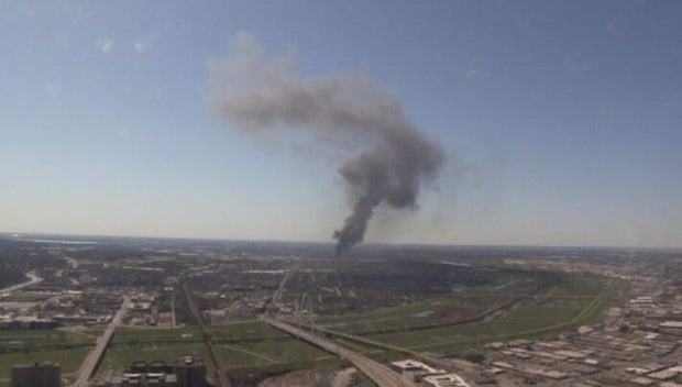 Dallas recycling fire
