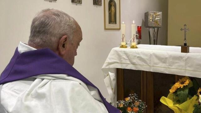 First photo of pope since hospitalization