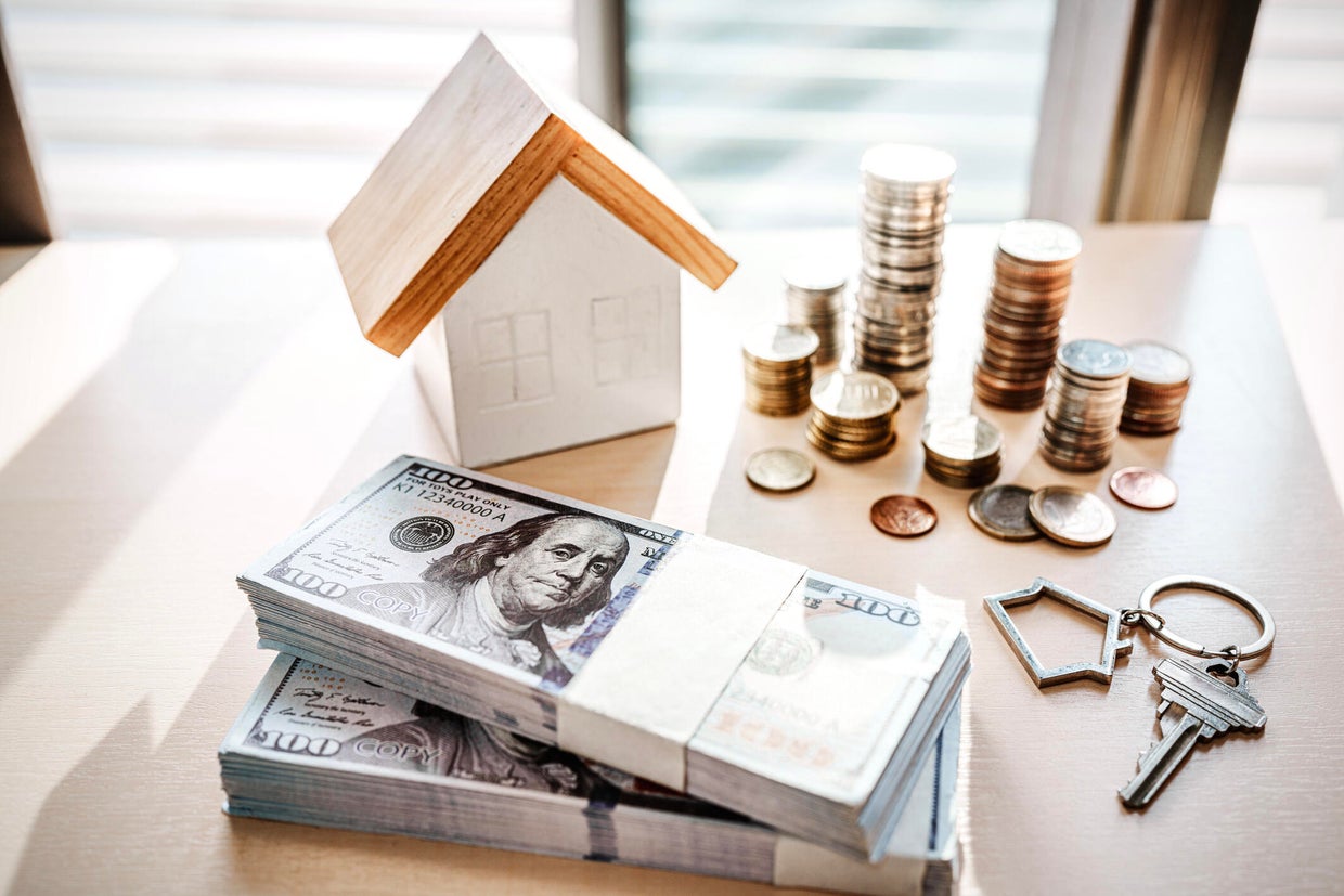 Home concept, Home savings, Selling home, Money and house, Business and finance concept 