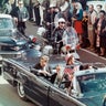 Kennedys Riding in Dallas Motorcade 