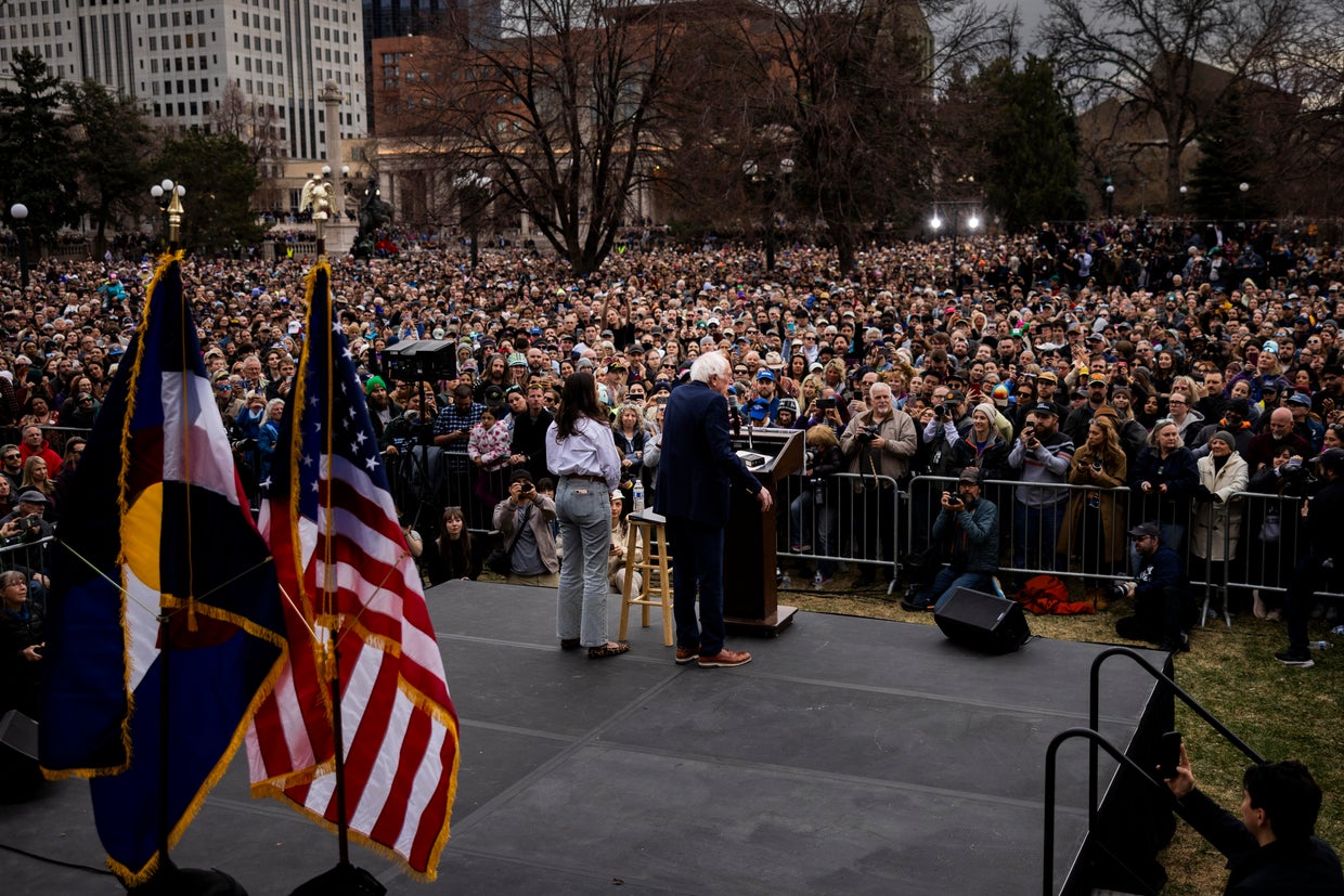 Bernie Sanders And Alexandria Ocasio-Cortez Hold A Rally In Denver 
