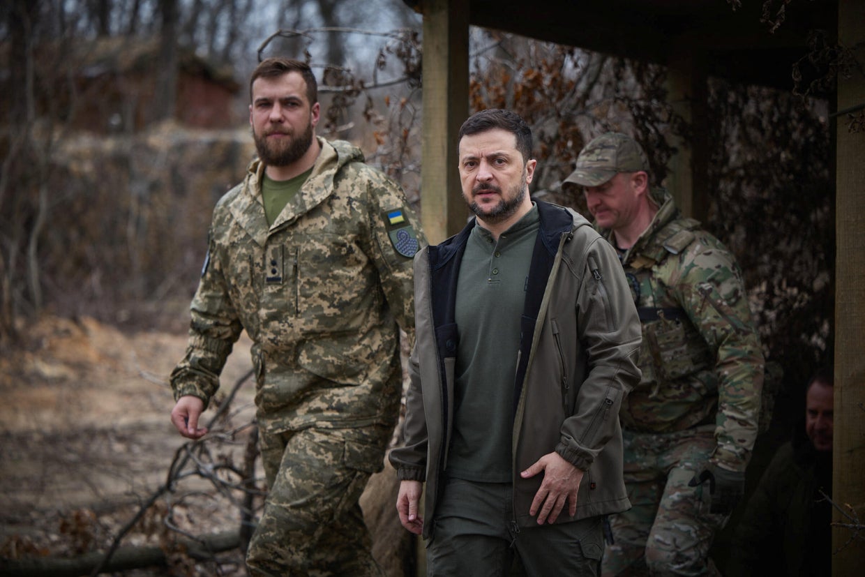 Ukraine's President Zelenskiy visits Donetsk region 