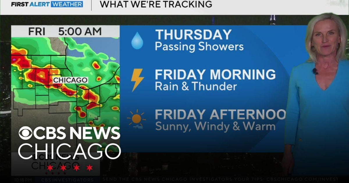 Off-and-on rain for days to come in Chicago - CBS Chicago