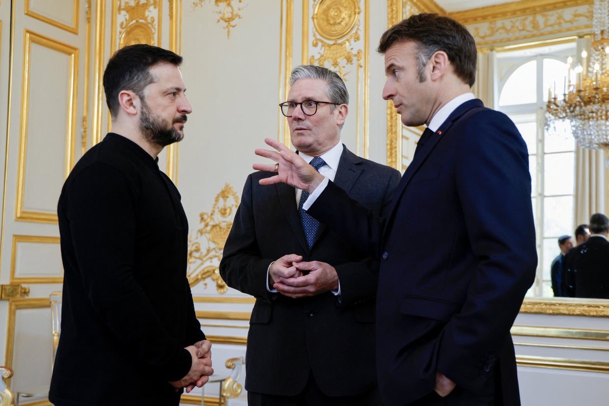 Summit for "Coalition of the Willing" at Elysee Palace in Paris 