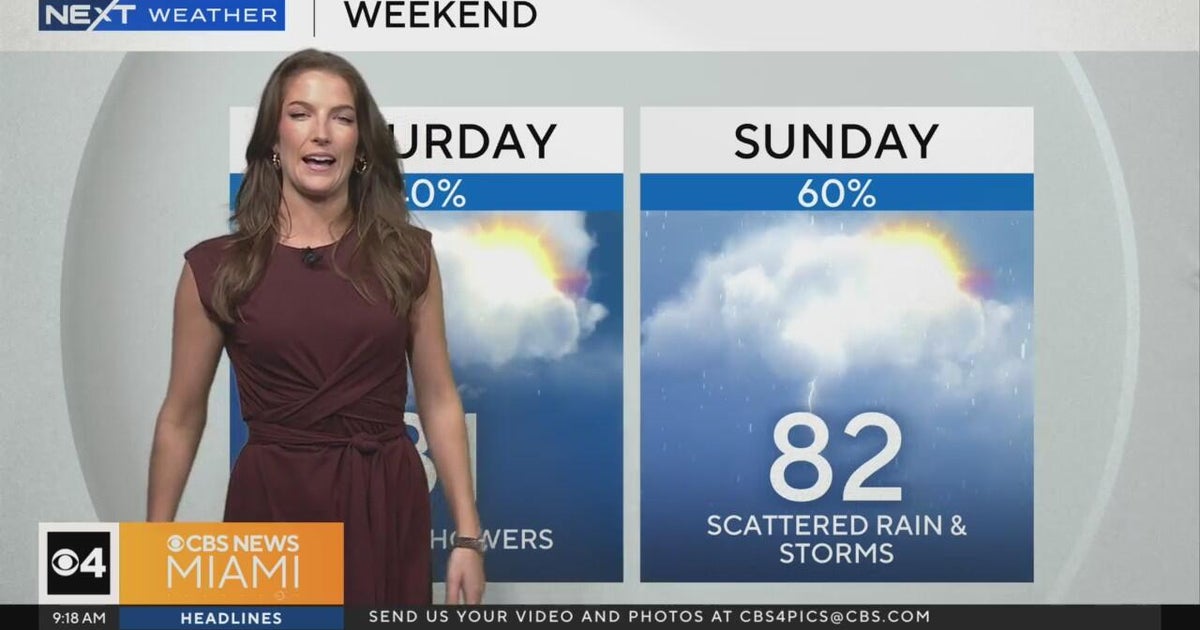 South Florida can expect possible isolated showers this weekend - CBS Miami