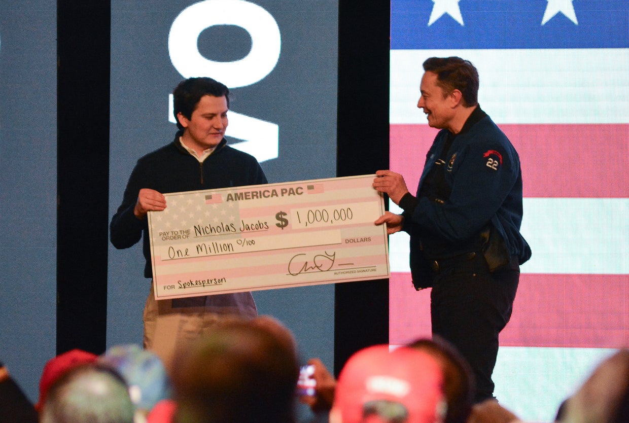 Elon Musk may have broken election law by offering $1 million checks to voters, Wisconsin board finds