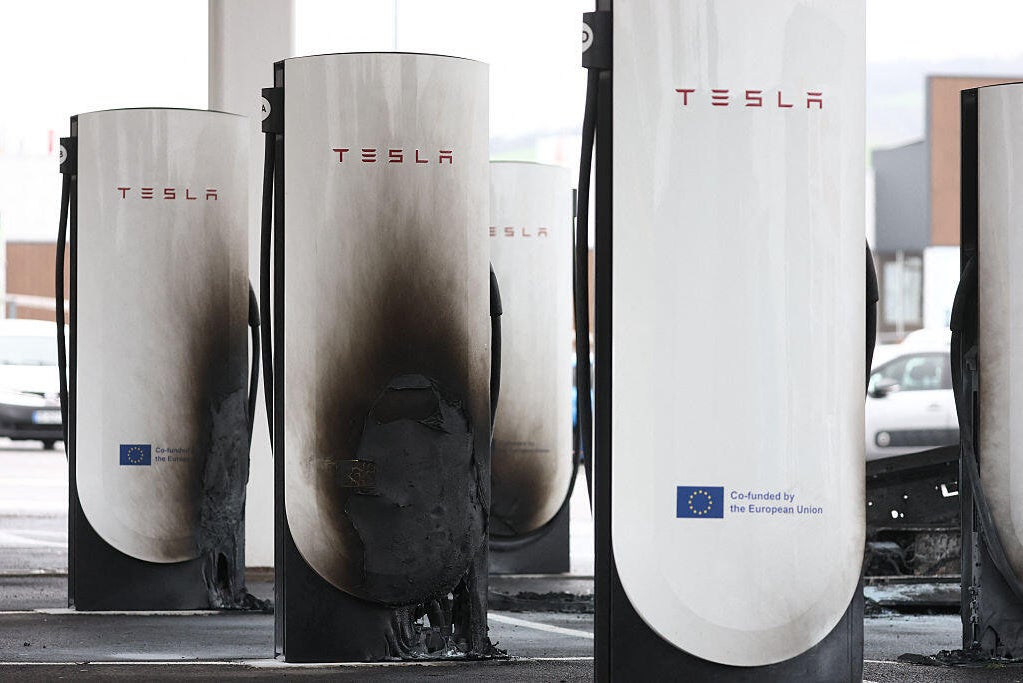 Tesla EVs, charging stations targeted by possible arson in Italy and ...