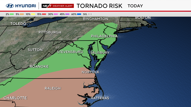 Tornado risk for Monday, March 31, 2025