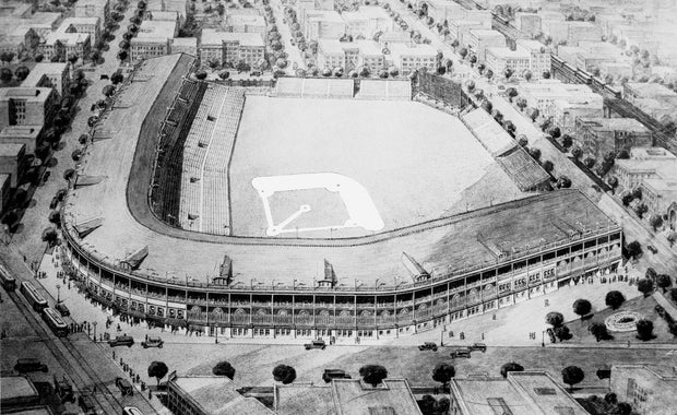 Elevated View Of Wrigley Field
