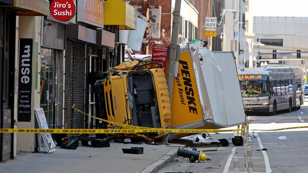 Boston box truck crash 
