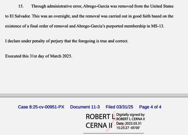 Maryland father, Kilmar Abrego Garcia, was deported to a prison in El Salvador. 