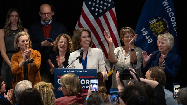 Wisconsin Supreme Court Justice Candidate Judge Susan Crawford Holds Her Election Night Event