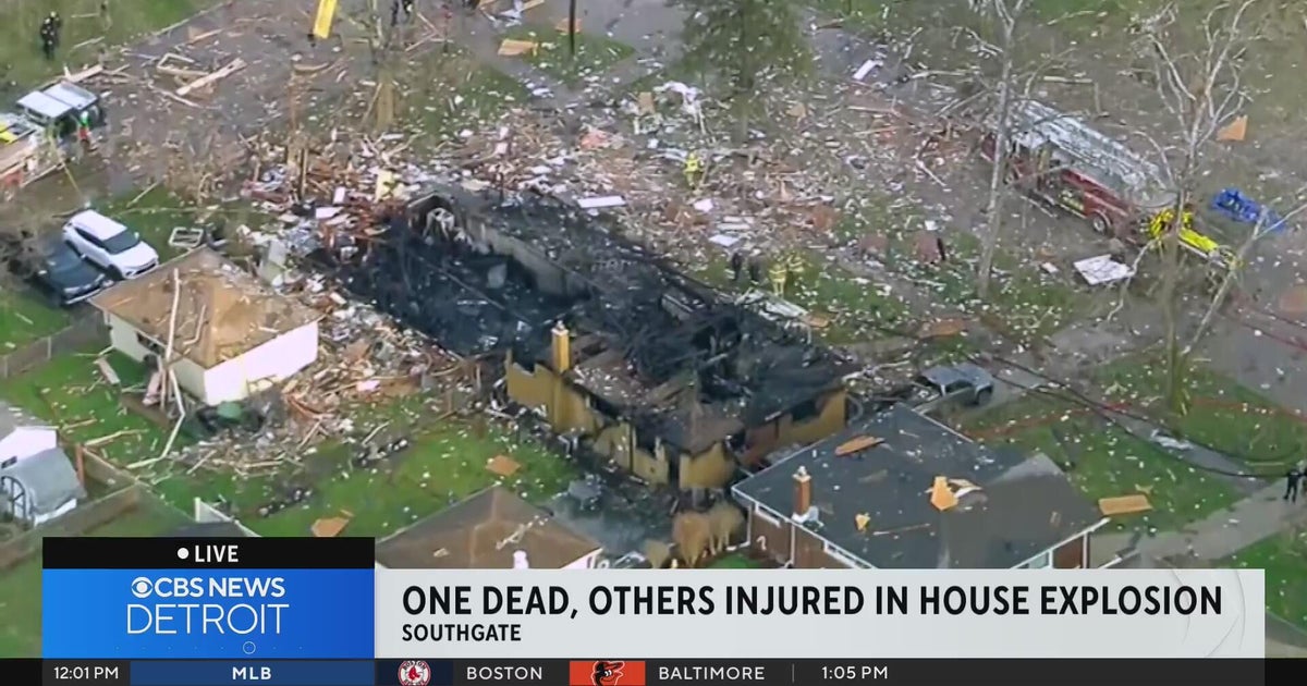 Woman dies after house explodes in Southgate - CBS Detroit