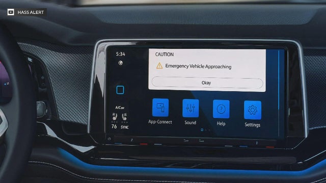 Road hazard alert car