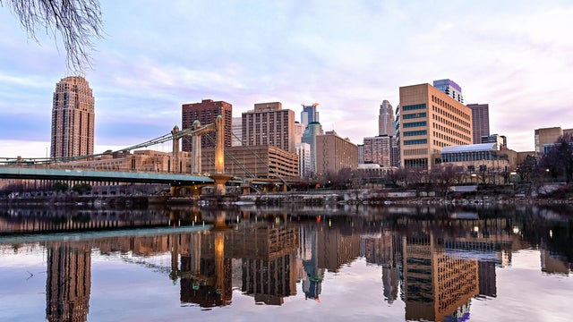 Minneapolis Skyline and Riverfront Reflections 