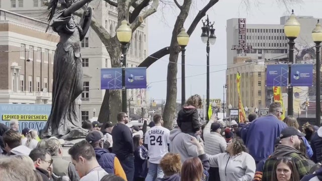 Tigers fans celebrate Opening Day in Detroit 