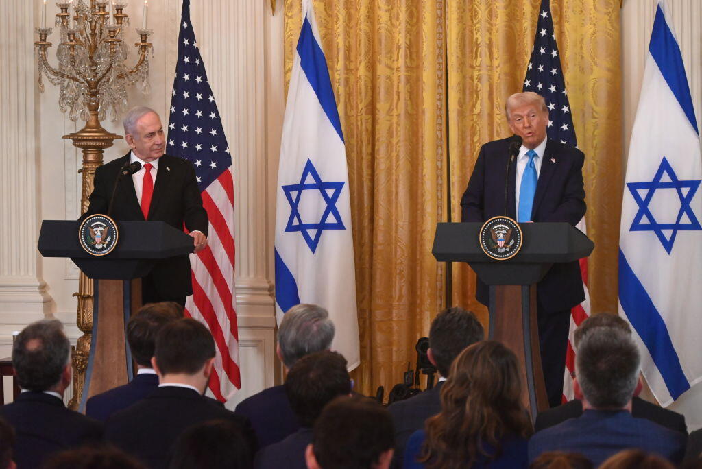 Donald Trump - Benjamin Netanyahu joint press conference in Washington DC