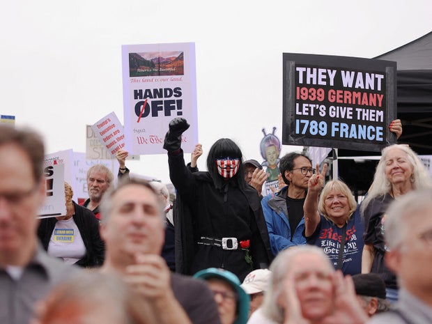 Anti-Trump 'Hands Off!' protest, in Washington 