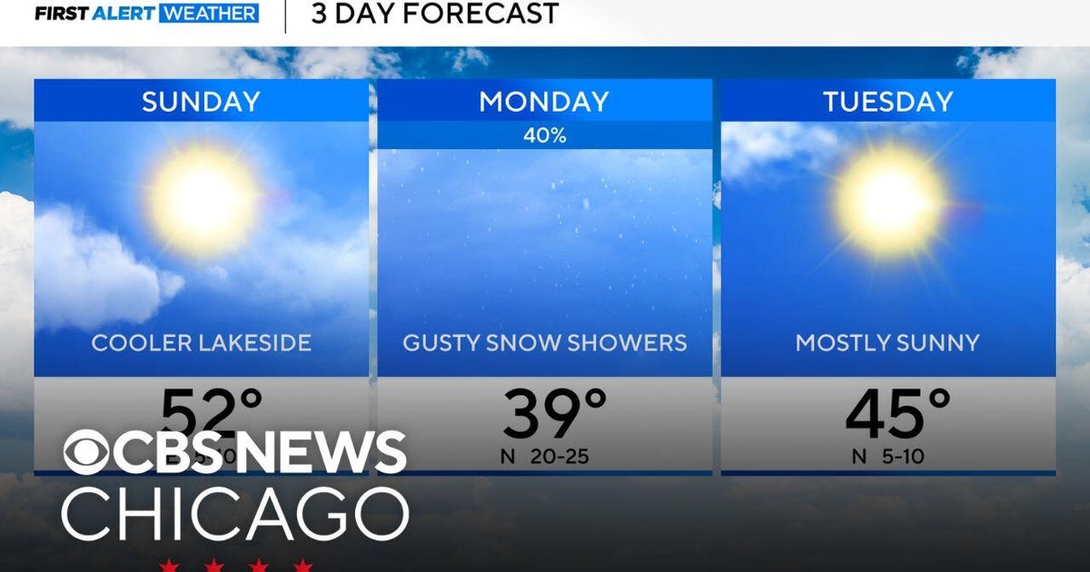 Sunshine returns to Chicago on Sunday, snow showers expected on Monday ...