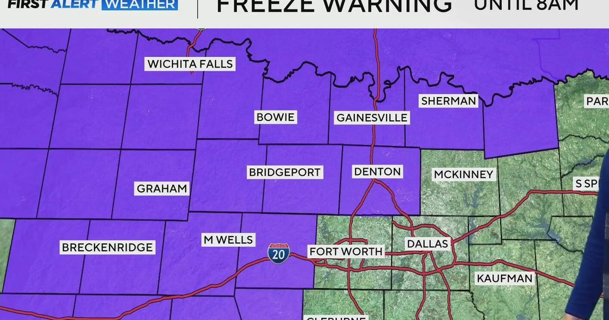 Freeze warning, frost advisory kick off the work week in North Texas ...