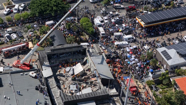 APTOPIX Dominican Republic Roof Collapse 