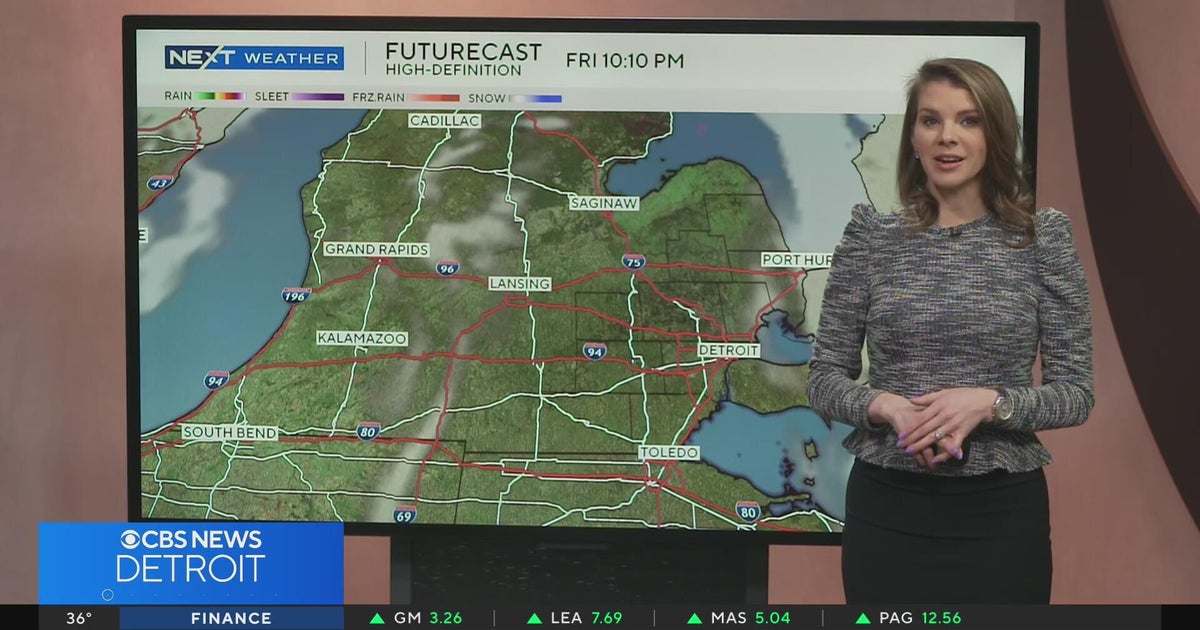 Rain and snow showers possible today. - CBS Detroit