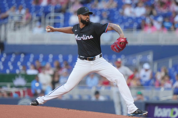 Nationals Marlins Baseball 