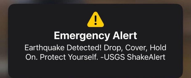 Michigan residents receive alert about California earthquake 