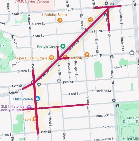 Castro Upper Market Entertainment Zone