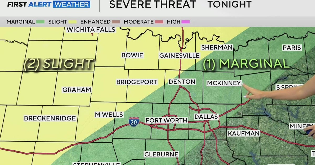 Severe weather threat returns to North Texas ahead of Easter - CBS Texas