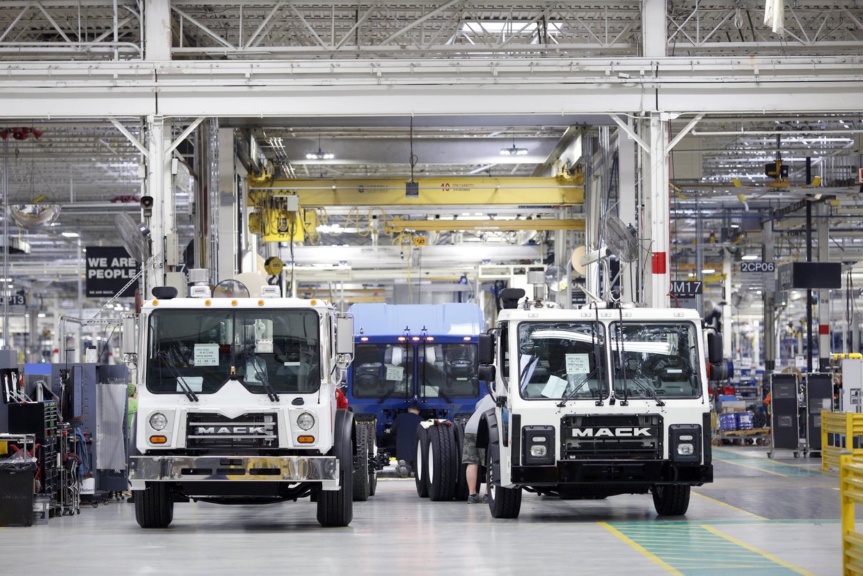 Operations At Mack Trucks Assembly Facility Ahead Of ISM Manufacturing Figures 