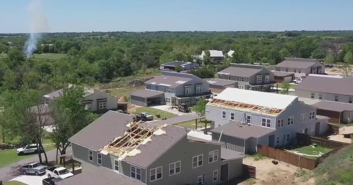 Clean up begins after storms, tornadoes hit west of Fort Worth - CBS Texas