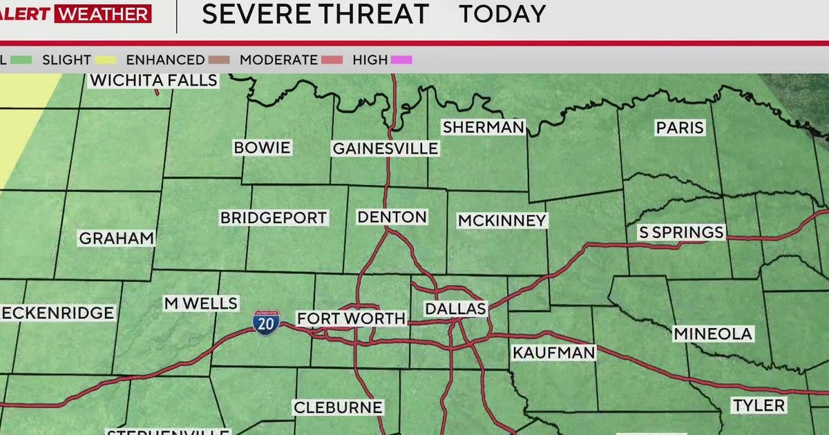 All of North Texas under marginal threat for severe weather Thursday ...