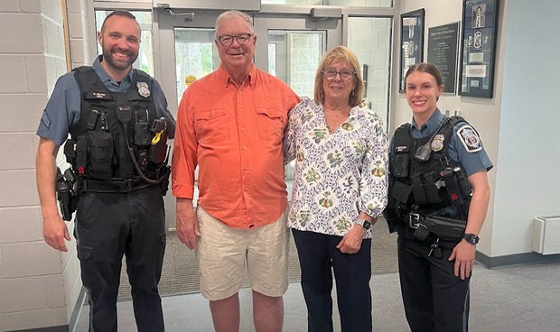 Man, wife reunite with Anne Arundel County police after water rescue 