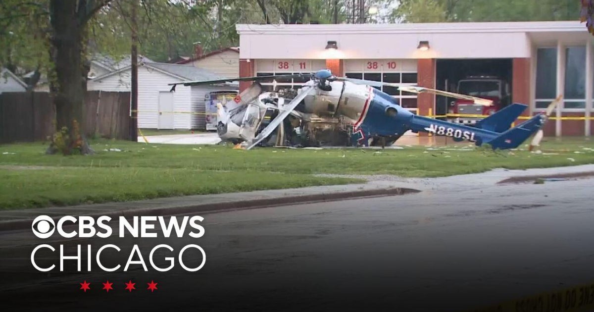 3 injured in medical helicopter crash in downstate Illinois - CBS Chicago