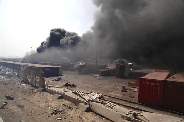 Explosion at the Shahid Rajaee port in Bandar Abbas 