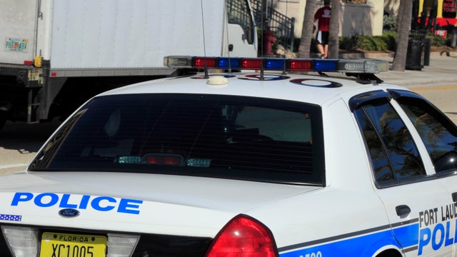 Fort Lauderdale Police Car Back 