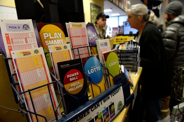 People buying Powerball lottery tickets in Estes Park, Colorado. 