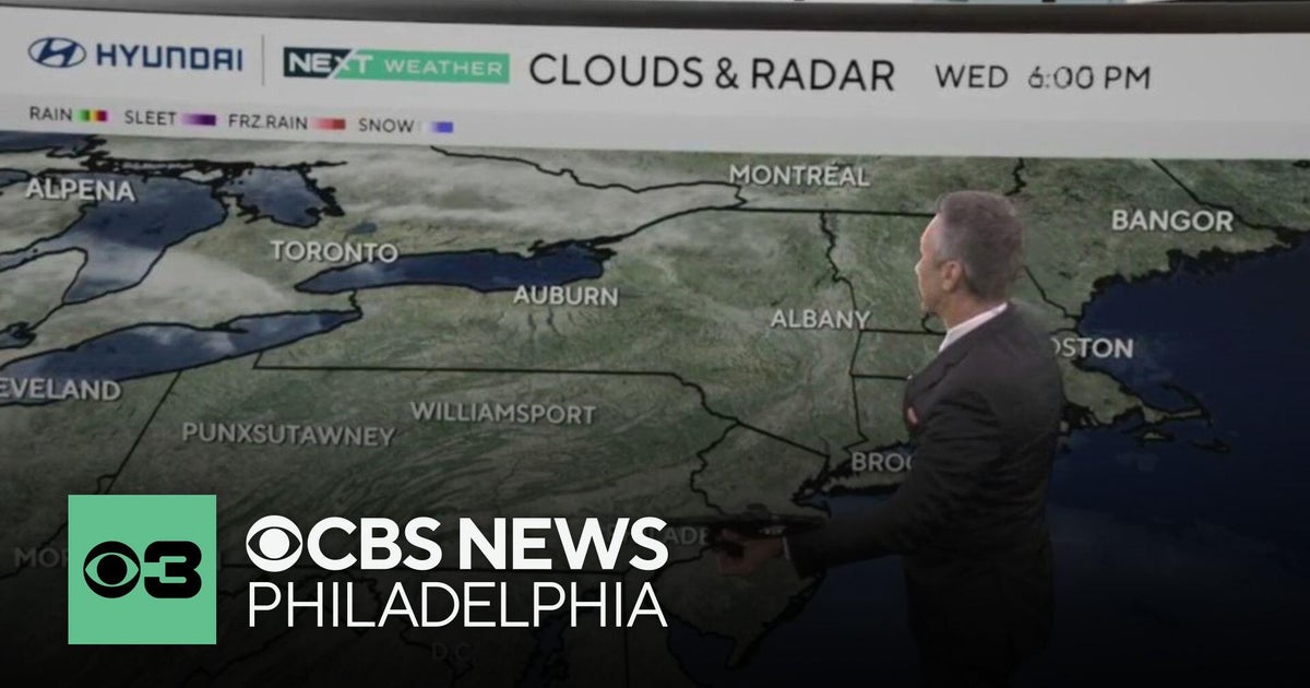 Clear and cool Wednesday night in Philadelphia region - CBS Philadelphia